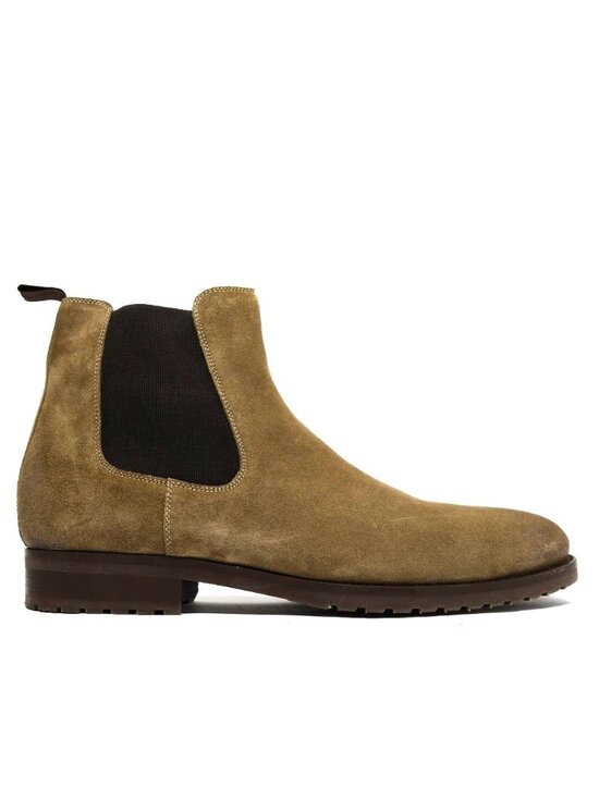 New! Magnanni Kam Chelsea Boots Suede Tan Brown 25999 12 M 45 DD509A main image 6